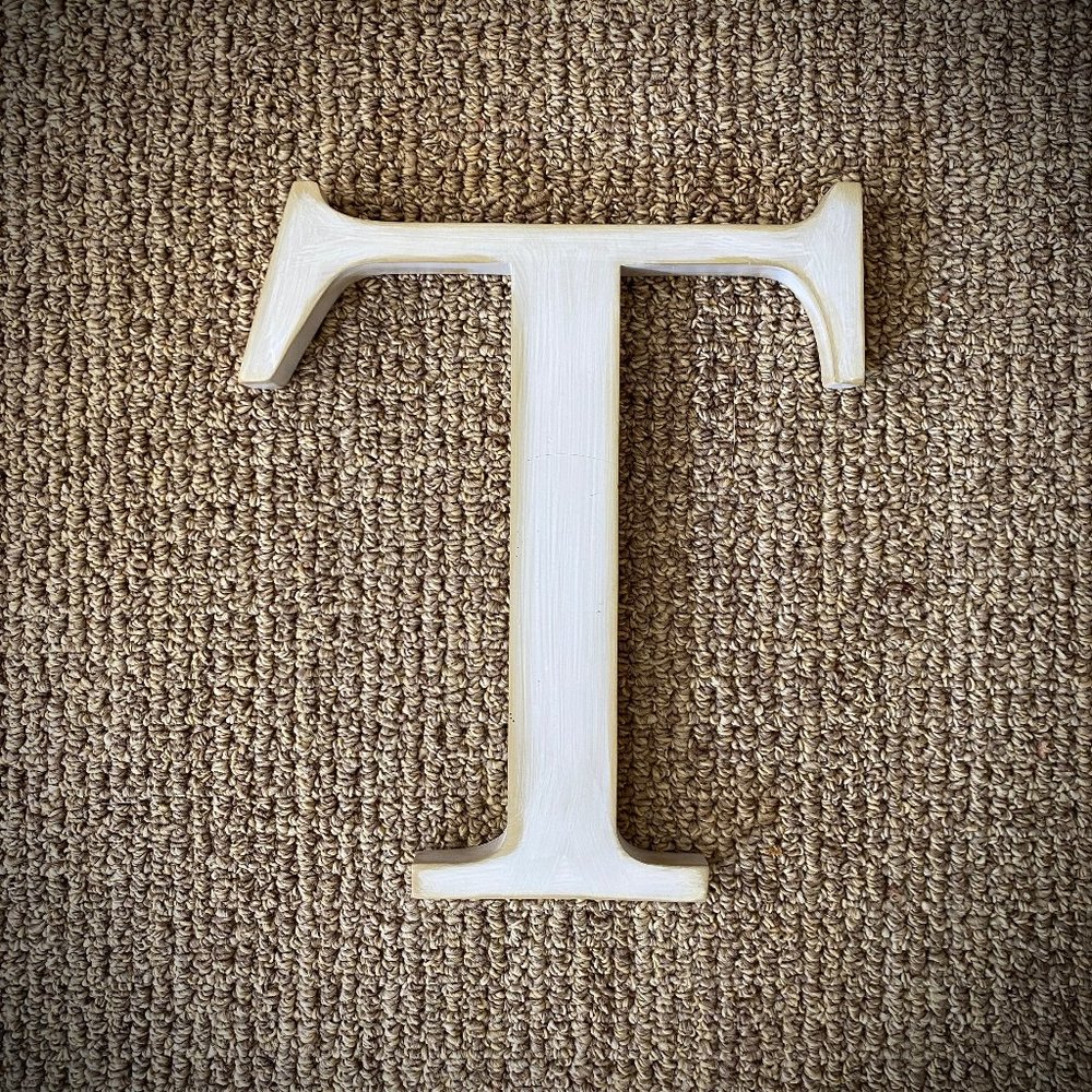 Pottery Barn Kids Resin Initial Letter "T"